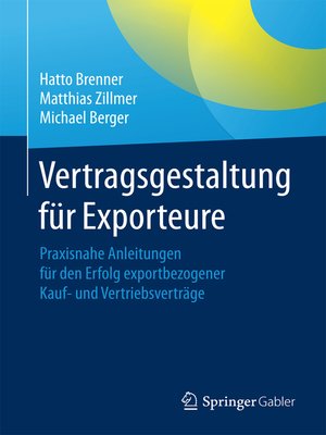 cover image of Vertragsgestaltung für Exporteure